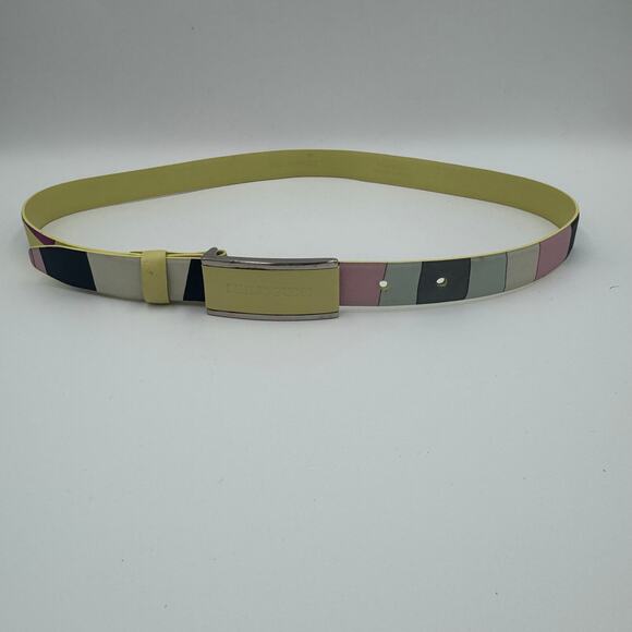 Emilio Pucci Patterned Leather Belt – Multicolor - Picture 2 of 14